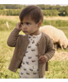 LilLAtelier - Baby  Woll-Strickjacke - Tigers Eye