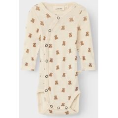 Lil´Atelier - Wolle/Modal - Body langarm Turtledove Melange