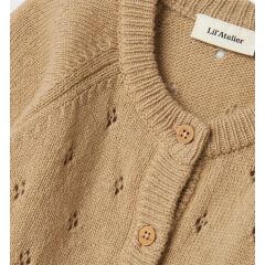 LilAtelier - Warmer Strick-Strampler - Safari Melange