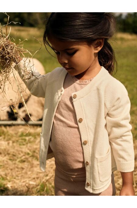 LilAtelier - Kleinkind Woll-Strickjacke - Turtledove Melange