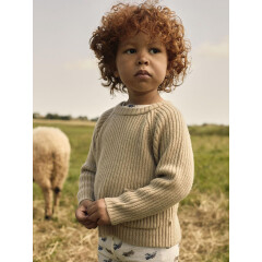 LilLAtelier - Kleinkind Woll-Strickpulli - Safari