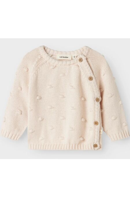 LilLAtelier - Baby  Wickeloberteil aus Strick - Pastel Parchment