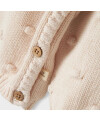 LilLAtelier - Baby  Wickeloberteil aus Strick - Pastel Parchment