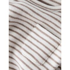 Lil`Atelier - Kleinkind gestreiftes Longsleeve - Sepia Tint/ Turtledove