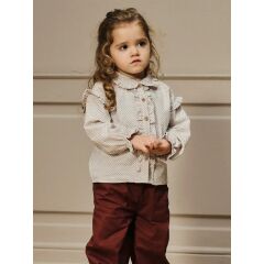 Lil`Atelier - Kleinkind Rüschen Langarmbluse -...