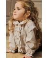 Lil`Atelier - Kleinkind Rüschen Langarmbluse - Pastel Parchment