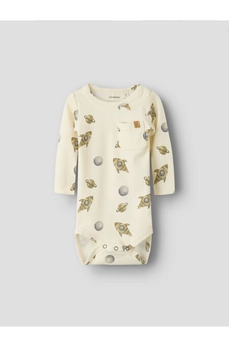 LIL-`Atelier - Süßer Body mit Space-Print- Turtledove