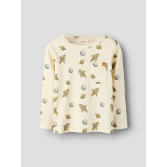 LIL`Atelier - Longsleeve mit Space-Print - Turtledove