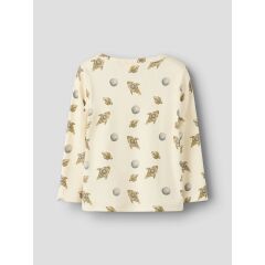 LilAtelier - Longsleeve mit Space-Print - Turtledove