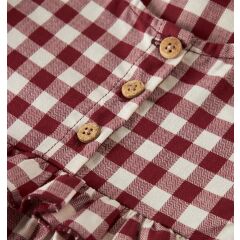 Lill´Atelier - Kleinkind Blüschen karriert - Red Dahlia