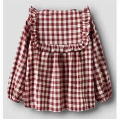 Lill´Atelier - Kleinkind Blüschen karriert - Red Dahlia