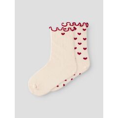 LIL´Atelier - Socken mit Herzenprint - Turtledove