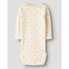 LIL-`Atelier - Süßer Body mit Herzen-Print- Turtledove