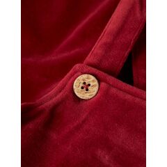 LilAtelier - Coole Cord Latzhose - Red Dahlia