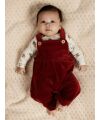 LilAtelier - Coole Cord Latzhose - Red Dahlia