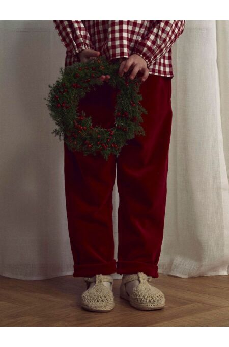 LilLAtelier - Coole weite Cordhose - Red Dahlia