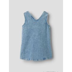 Lill´Atelier - Kleinkind Jeans-Trägerkleidchen - Medium Blue Denim
