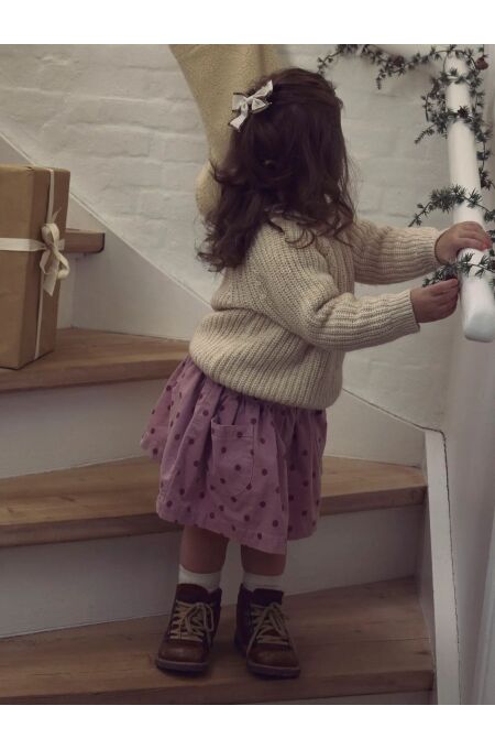 Lill´Atelier - Kleinkind Röckchen mit Punkten - Violet Ice