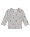 A TINY STORY - Baby Langarmshirt Bärchen - Light Grey Melange