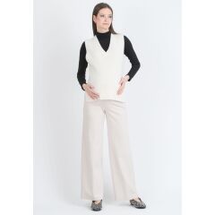 Attesa - Stoffhose - ivory