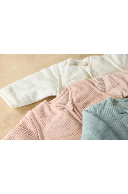 Jollein -  Winter Schlafsack mit abnehmbaren Ärmel - rose