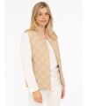 Zwillingsherz - Steppweste kurz - beige