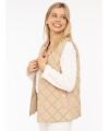 Zwillingsherz - Steppweste kurz - beige