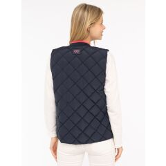 Zwillingsherz - Steppweste kurz "Classic Diamond"- marine