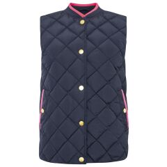 Zwillingsherz - Steppweste kurz "Classic Diamond"- marine