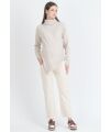 Attesa - Rollkragen Pulli Andrea sand -  one size