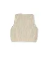 Halfen - Kids Grobstrick-Weste m. Bändchen - beige