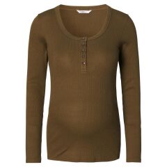 Noppies - Nursing Top l. sleeve - Dark Olive