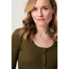 Noppies - Odense Nursing Top l. sleeve - Dark Olive