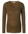 Noppies - Nursing Top l. sleeve - Dark Olive