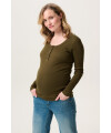 Noppies - Odense Nursing Top l. sleeve - Dark Olive