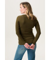 Noppies - Odense Nursing Top l. sleeve - Dark Olive