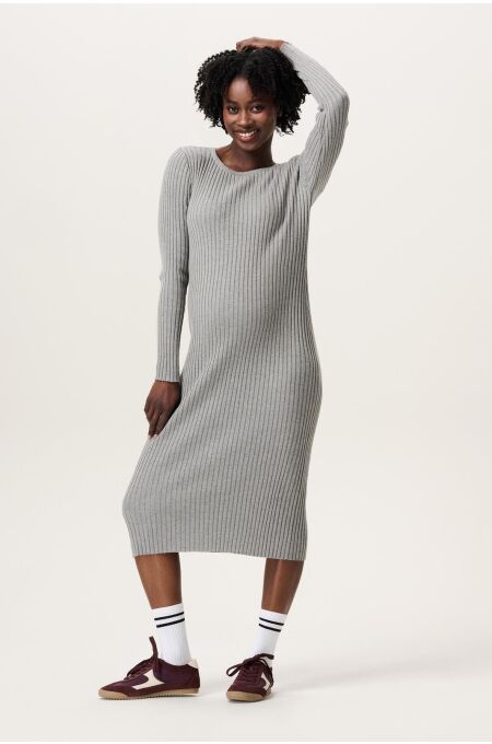 Noppies - Bryne Dress long sleeve - grey melange