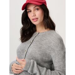 Noppies - Bergen Nursing Cardigan l. sl. - Grey Melange