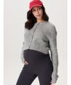 Noppies - Bergen Nursing Cardigan l. sl. - Grey Melange