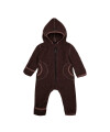Pure Pure - Baby-Overall Fleece - dark-brown