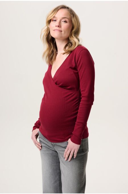 Noppies - Sara Rip-Stillshirt langarm - tibetan red