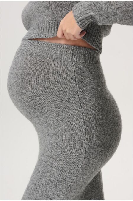 Noppies - Umstandsrock - over the Belly - light grey melange