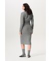 Noppies - Umstandsrock Otta - over the Belly - light grey melange