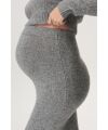 Noppies - Umstandsrock - over the Belly - light grey melange