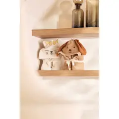 Jollein - Kapuzentuch Frottee 75x75cm Diego Dog