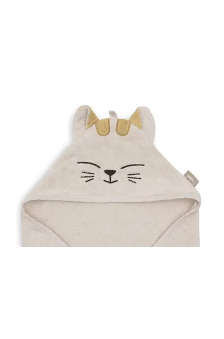 Jollein - Kapuzentuch Frottee 75x75cm Charlie Cat