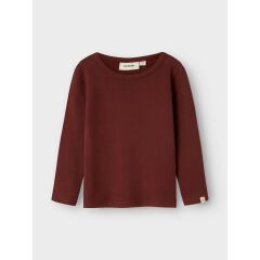 LilAtelier - kuscheliges Shirt lg. - hot chocolate