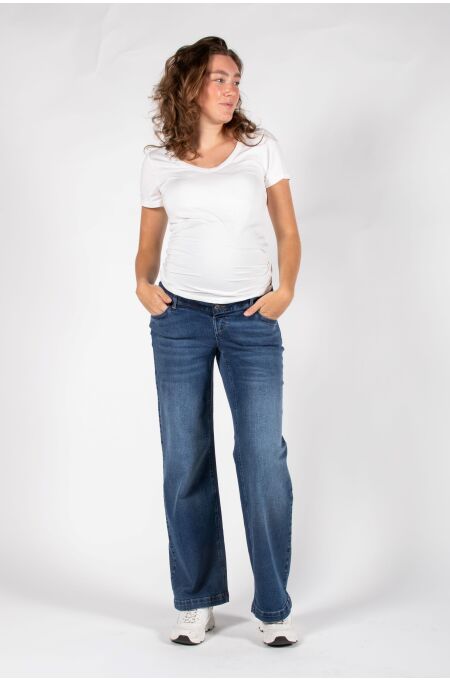 Love2Wait - Wide Leg Julia - Stone Wash