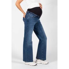 Love2Wait - Wide Leg Julia - Stone Wash