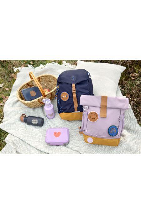 Lässig- Kindergartenrucksack -.Rolltop - Little Gang, Lila